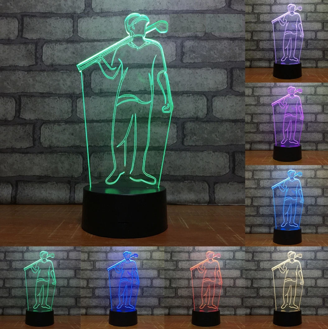 Golf Life 7 Color 3D LED Lamps