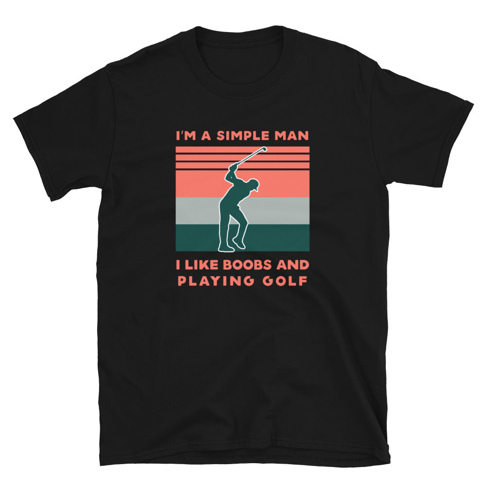The Stroker's Club - Simple Man: Boobs and Golf Infrared Tee