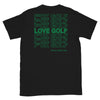 The Stroker's Club - Love Golf T-Shirt (black)