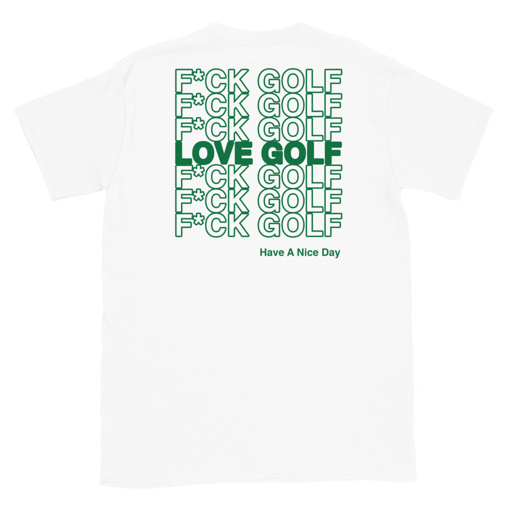 The Stroker's Club - Love Golf T-Shirt (white)